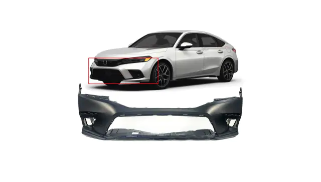 Front Bumper Cover for Honda Civic 2022-2023 Perfect Fit & Fast
