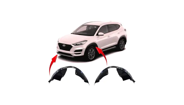 TRQ Front Left Inner Fender Liner Fits 2016-2018 Hyundai Tucson, Body - Canada
