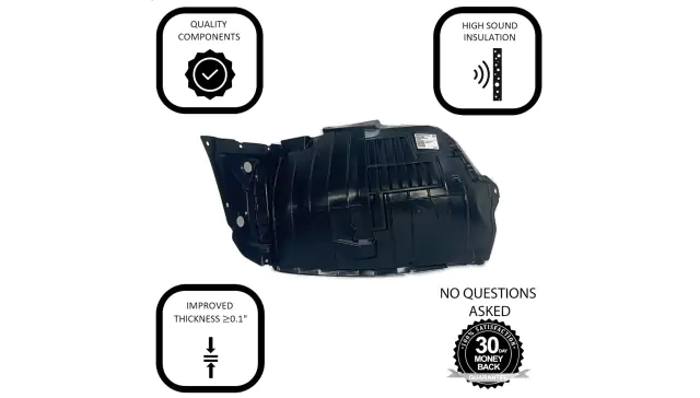 Inner Fender Liner Set For 2014-2022 Infiniti Q50 - Left & Right, AM Autoparts (10-Year Warranty)