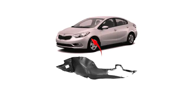 Replacement Driver Side Front Fender Liner For Kia Forte 2014-2016 – OE 86811A7000