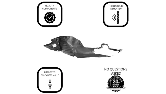 thumbnail image 2 of Replacement Driver Side Front Fender Liner For Kia Forte 2014-2016 – OE 86811A7000 2 of 5
