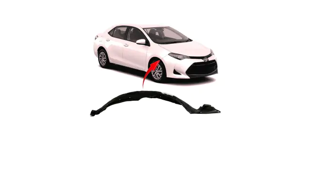 Front Passenger Side Fender Liner for Toyota Corolla 2017-2018