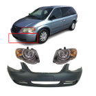 Bumper Cover & Hl Set for Chrysler Town & Country 2005-2007