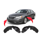 Fender Liner Set for Chrysler 200 2012-2014