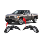 Fender Liner Set for Chevrolet Silverado 2500 HD 2011-2014