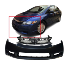 Bumper Cover & Grille for Honda Civic 2009-2011