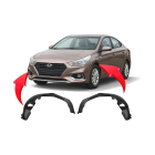 Fender Liner Set for Hyundai Accent 2018-2022