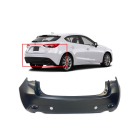 Bumper Cover for Mazda 3 2014-2016