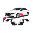 Fender Liner Set for Mazda 3 2019-2023