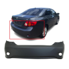 Bumper Cover for Toyota Corolla 2009-2010