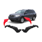 Fender Liner Set for Toyota Highlander 2008-2010