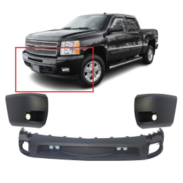 Front Bumper Cover Kit for 2007-2013 Silverado 1500 FitParts