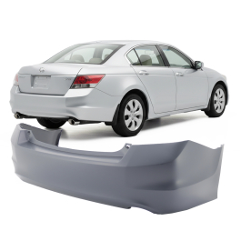 New Aftermarket CAPA Unpainted Rear Bumper Cover Replaces 04715TA0A91ZZ For 4 Cylinder Fits 2008 2012 Honda Accord Ex Sedan 4 Door 2 4l 2354cc 144cu In L