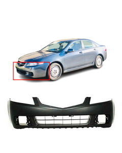 Primed Front Bumper Cover Replacement Fascia for 2004 2005 Acura TSX AC1000145