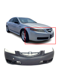 Primed - Front Bumper Cover Fascia Replacement for 2004-2006 Acura TL AC1000149