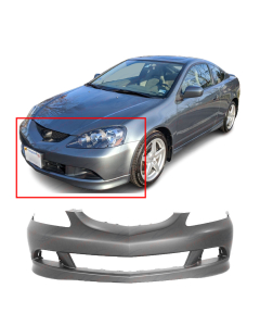 Primed Front Bumper Cover For 2005 2006 Acura RSX Coupe AC1000154 04711S6MA91ZZ