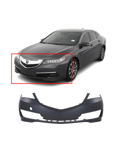 Front Bumper Cover For 2015 Acura TLX Primed 04711TZ3A90ZZ AC1000185