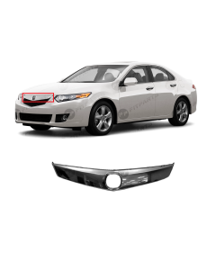 Upper Satin Chrome Moulding for 2009-2010 Acura TSX 2.4L 3.5L 09-10 71122TL2A00