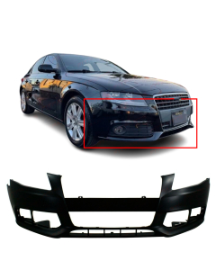 Front Bumper Cover For 2009 2010 2011 2012 Audi A4 S4 Sedan Wagon AU1000162