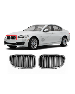 Set of 2 Grilles for BMW 2014-2016 5 Series 51137412324, 51137412323