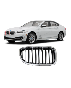 Right Passenger Side Grille for BMW 2014-2016 5 Series 51137412324 BM1200245