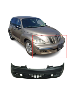 Front Bumper Cover For 2003-2005 Chrysler PT Cruiser w Fog Light holes 5093640AA