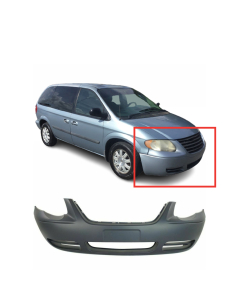 Front Bumper Cover For 2005-2007 Chrysler Town and Country w/o Fog Light holes