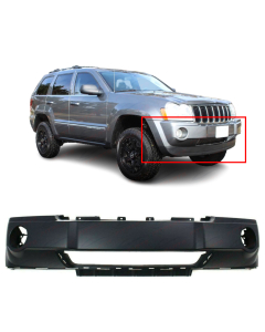 Primed Front Bumper Cover Fascia for 2005-2007 Jeep Grand Cherokee 5159124AA