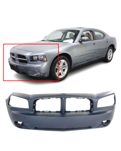 Front Bumper Cover For 2006-2010 Dodge Charger SE SXT Primed 4806179AE