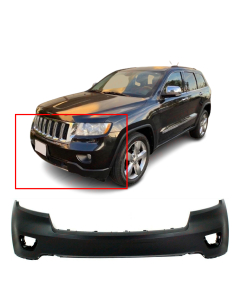 Primed Front Bumper Cover Fascia for 2011-2013 Jeep Grand Cherokee 11-13