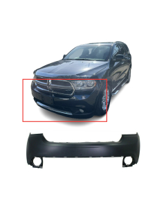 Front Upper Bumper Cover For 2011-2013 Dodge Durango w/ fog light holes