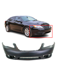 Primed Front Bumper Cover Fascia for 2011 2012 2013 2014 Chrysler 200 11-14