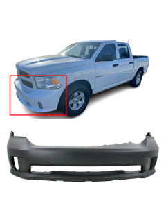 Primed Front Bumper Cover for 2013-2018 Dodge RAM 1500 Sport & Express