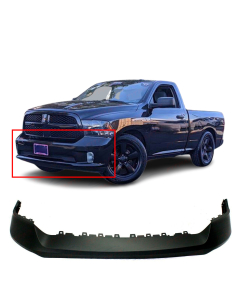 Primed Front Bumper Top Cover Pad for 2013-2018 Dodge Ram 1500 Pickup Truck