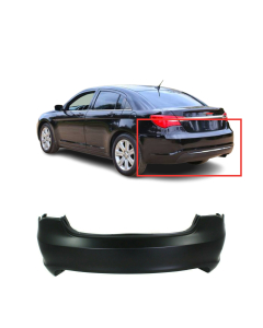 Rear Bumper Cover For 2011-2014 Chrysler 200 Sedan