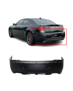 Rear Bumper Cover For 2015-2018 Chrysler 300 W/Park Holes Primed CH1100A00