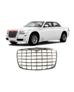 Grille Chrome Silver for Chrysler 300 2005-2010 2.7L 3.5L 4805926AB, 4805926AC