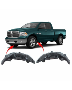 Set of 2 Fender Liners for Dodge Ram 1500 2009-2018 CH1248152 CH1249152
