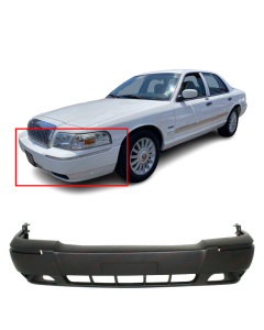 Front Bumper Cover For 2006-2011 Mercury Grand Marquis w/ fog lamp holes Primed