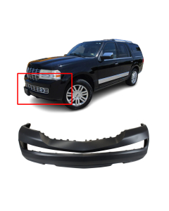 Front Bumper Cover For 2007-2014 Lincoln Navigator Primed FO1000619