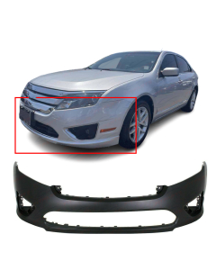 Primed Front Bumper Cover Fascia for 2010 2011 2012 Ford Fusion S 10 11 12