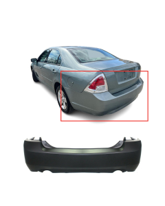 Rear Bumper Cover For 2006-2009 Ford Fusion SE, SEL w/ Dual Exhaust Holes