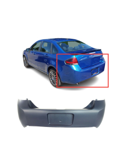 Rear Bumper Cover For 2009-2011 Ford Focus SE SES Coupe Sedan FO1100643