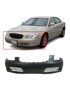 Front Bumper Cover For 2006-2011 Buick Lucerne CX CXL Primed 19120958 GM1000822