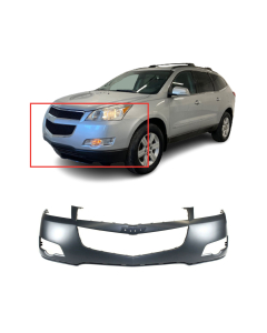 Front Upper Bumper Cover Primed Fits 2009-2012 Chevrolet Traverse Base LS LT LTZ