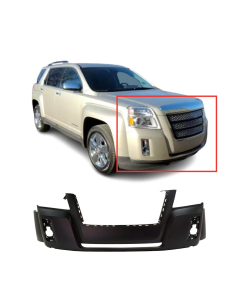 Front Bumper Cover For 2010-2015 GMC Terrain w/ fog light holes