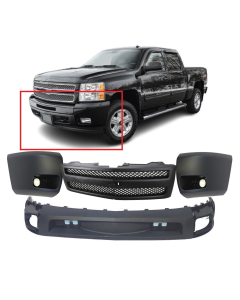 Bumper Cover & Grille Kit for Chevrolet Silverado 2007-2013