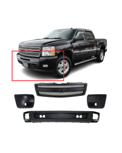 Bumper Cover & Grille Kit for Chevrolet Silverado 2007-2013