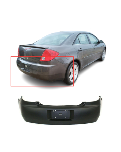 Rear Bumper Cover For 2005-2009 Pontiac G6 Sedan 19121114 GM1100700