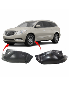 Set of 2 Fender Liners for Buick Enclave 2008-2017 GM1248196 GM1249196 25965597
